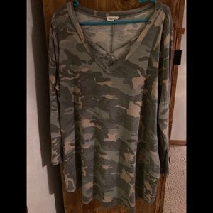 Ladies Camo long sleeve shirt